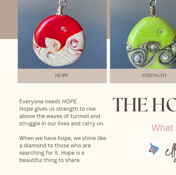 The Hope Pendant-Black - Picture 2 of 3